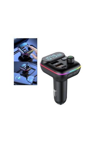 Homyl Araç Ses Adaptörü Tip C Pd20w Usb Qc3.0 U Disk Oynatma