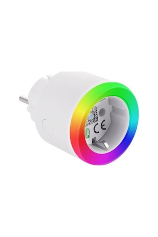 S-link Swapp Sl-03 16a Akım Korumalı Akıllı Priz Rgb Işıklı 2.4 G Wifi Tuya Destekli