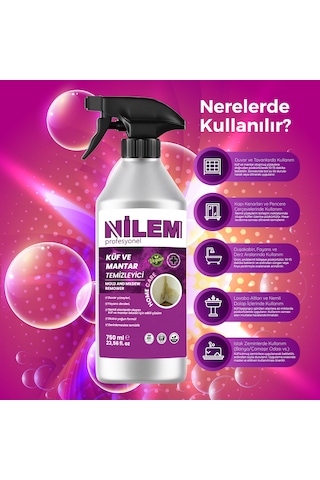Nilem Profesyonel Küf ve Mantar Temizleyici 750 ML