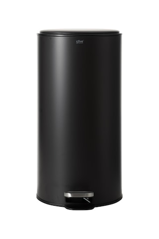 Mudo Home Boho Round Çöp Kovası Siyah 30lt Diğer