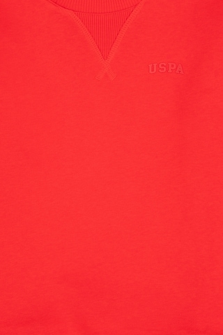 U.S. Polo Assn. Erkek Çocuk Kırmızı Bisiklet Yaka Basic Sweatshirt 50313829-VR030