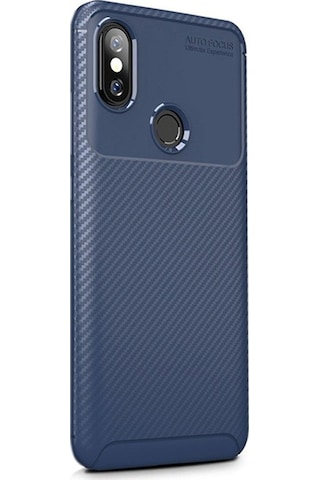 Apsuwa Xiaomi Mi A2 Lite Kılıf Negro Karbon Fiber Silikon