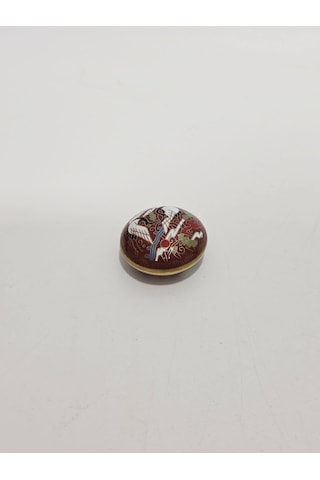 Antika Cloisonne Minyatür Kutu 4,5x2,3cm 079