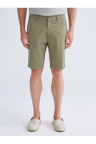 Lcwaıkıkı Classic Haki Standart Kalıp Gabardin Erkek Şort
