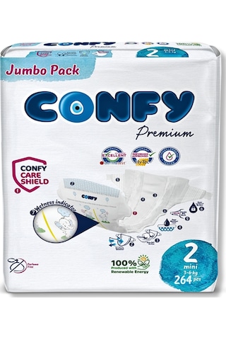 Premium 2 Numara Bebek Bezi Mini 3 - 6 Kg - 264 Adet