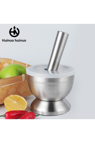 Teltree 304 Paslanmaz Çelik Ev Kullanımlı Mini Değirmen - Biber, Sarımsak Ve Baharatları Ezme/güdüleme Aleti Plastik Kapaklı Ayırmalı Küçük Boy Diğer