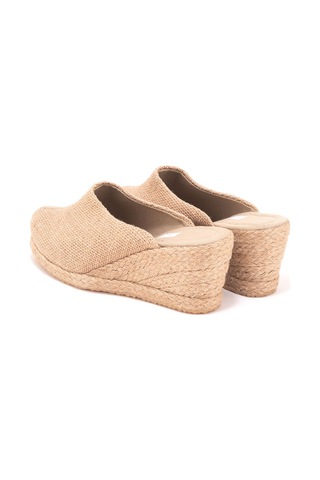 Star Tombis Naturel Hasır Sabo Terlik Gerçek Elişi Burnu Kapalı El Işi Kadın Keten Günlük Terlik Handmade Çok Renkli