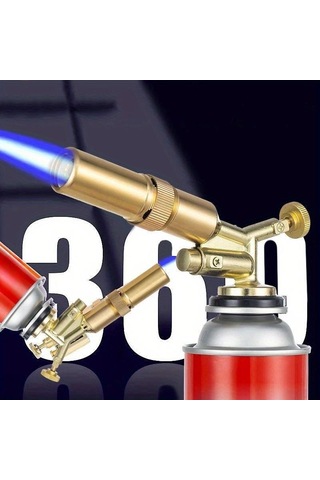 Pazly-taşınabilir Kaynak Meşalesi - Bütan Brülör, Alev Tabancası, Kamp & Mutfak İçin Sarı