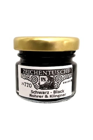Rohrer&klingner Çizim-kaligrafi-hat Mürekkebi-770 Siyah 25ml Ekonomik Boy Çok Renkli