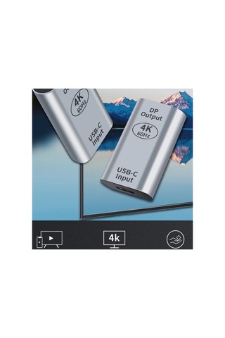 Ally Usb-c İnput Dp Output 4k Dönüştürücü Adaptör 60h- 5775 - Karbul3456-2620 Gümüş