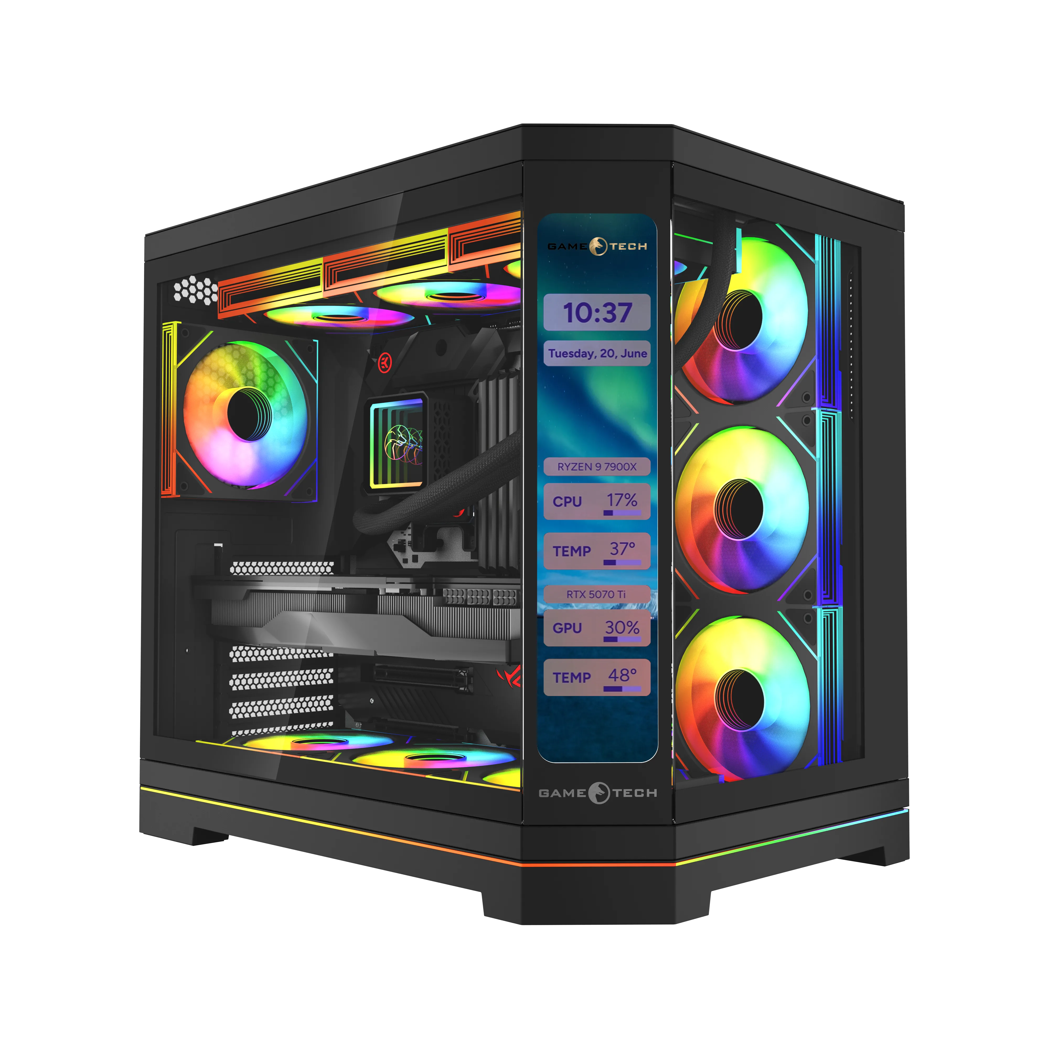 Ramtech Bilgisayar N11F-01 R7-5700X 16 GB 1 TB M2 SSD RTX5060 23.8" Free Dos Masaüstü Oyuncu Bilgisayarı