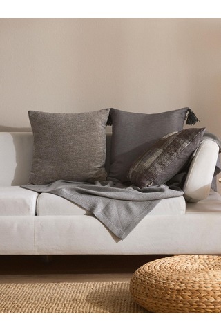 Ash Whisper 3'lü Kırlent Kılıf Seti Gri