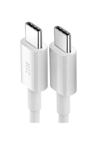 25w Hızlı Type-c Şarj Kablosu Çift Taraflı Type-c To Type-c 25w Pd Şarj Kablo 1metre