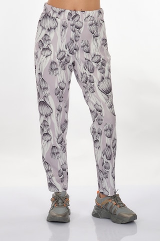 Perspective Desenli Lastikli Bel Çok Renkli Kadın Pantolon 24790160 001