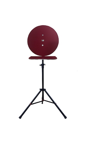 Raf Düzenekli Tripod Ayaklı Dart Arkalık Stand Seti Bordo