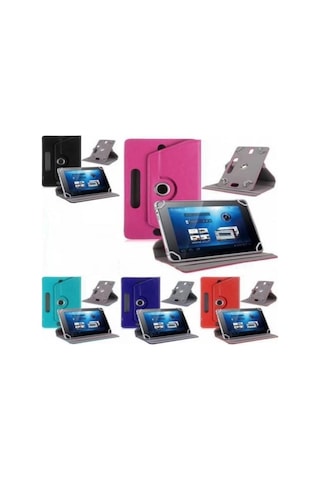 Fluo Play 8 - 8" Tablet Uyumlu Standlı Üniversal Kapaklı Tablet Kılıfı Kapaklı Kılıf