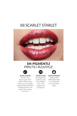 Ultra Shimmer Ruj - Scarlet Starlet 0