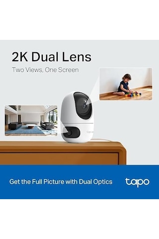 Tp-link Tapo C245d / 2k 3mp Çift Lensli Akıllı Güvenlik Kamerası / 360 / Geniş Açı Ve Tele-lens / Akıllı Har