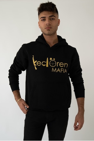 Keçiören Mafıa Kapşonlu Siyah Unisex Sweatshirt Hoodie Polar Siyah
