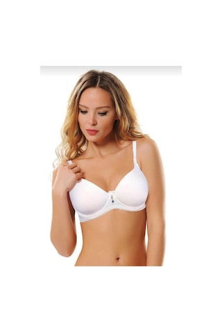 Nbb 3628 Kadın Balenli Kaplı Emzirme Sütyen 2 Adet Beyaz
