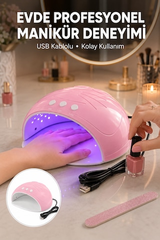 45w Güçlü Ultraviyole Işıklı Oje Kurutucu Cihaz Yeni Nesil - Lisinya