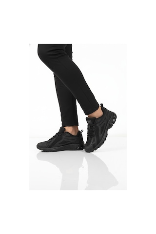Walkway 1505 Ruth Hafızalı Taban Hafif Esnek Siyah Unisex Spor Ayakkabı