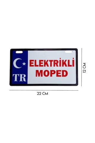 E-BİKE PLAKALIK ELEKTRİKLİ MOPED KIRMIZI