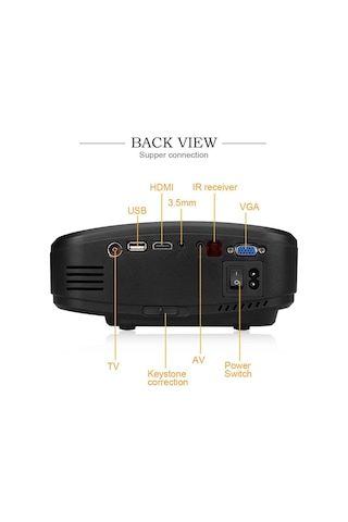 Cheerlux C6 Wireless Led Projeksiyon Cihazı