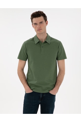 Pierre Cardin Erkek Haki Tişört 50307581-vr027 Haki