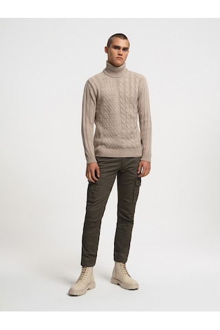 Regular Fit Erkek Kazak Bej