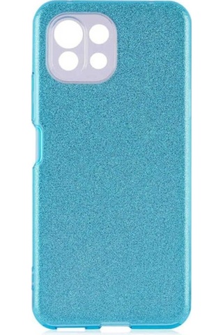 Xiaomi Mi 11 Lite Kılıf Zore Shining Silikon Mavi