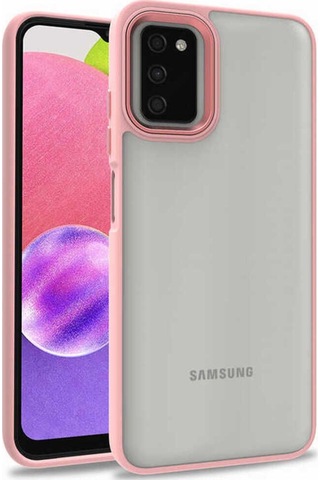 Galaxy A03s Kılıf Zore Flora Kapak Rose Gold