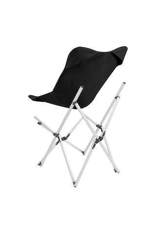 Panipal Alüminyum, Katlanabilir Kamp ve Piknik Sandalyesi, Omuz Askılı Taşıma Çantasıyla - Siyah