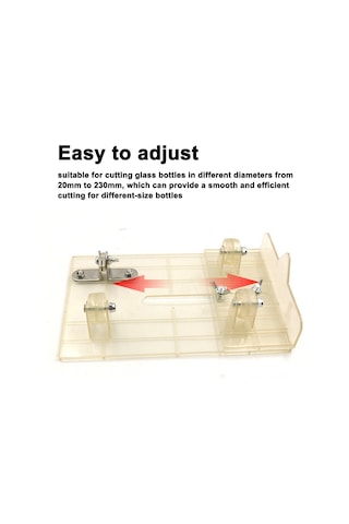 Yuntech01 Cam Şişe Kesici, Dıy Araç, Karbür Uç, 20-230mm Çap Aralığı, Kesim Verimliliği, Mavi Abs Malzeme