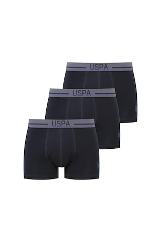 U.S. Polo Assn. Erkek Lacivert 3 Lü Boxer Lacivert