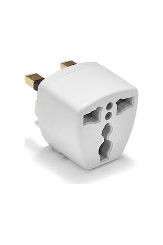 Primex Px-420 Türk Prizini İngiliz Prize Çevirici Adaptör, 250v Type-g Uk Priz Dönüştürücü, Hac Umre Ve Seyahat İçin İngiliz Tipi Priz Çevirici, Beyaz