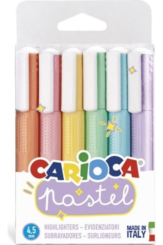 Carioca Pastel Marker  6'Lı