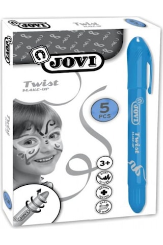 Jovi Twist Stick 5'li Lacivert Yüz Boyama Kalemi
