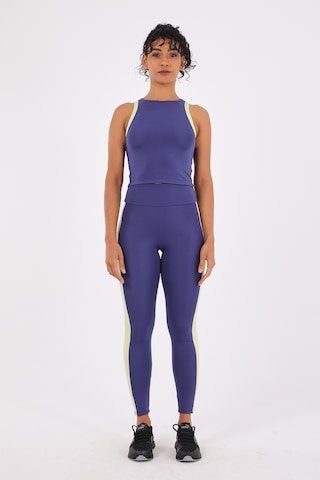 Scorp Equinox Kadın Spor Atlet Uzun Tayt Bluz 3lü Takım Saks STANDART