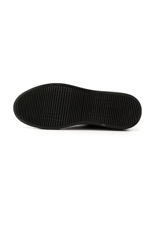 Gönderi(R) Gönderi R Erkek Siyah Bağcıklı Kauçuk Taban Hakiki Deri Sneaker Ddma83531641 Siyah