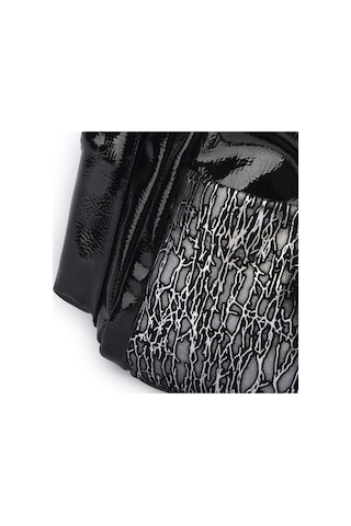 Nas Bag Kadın Sırt Çantası Çift Gözlü Spor Çanta 23x26x14 Cm Siyah Krsk Rugan Çok Renkli