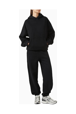Represent Boyfriend Hoodie, Premium Brushed Fleece Kapüşonlu Sweatshirt Siyah