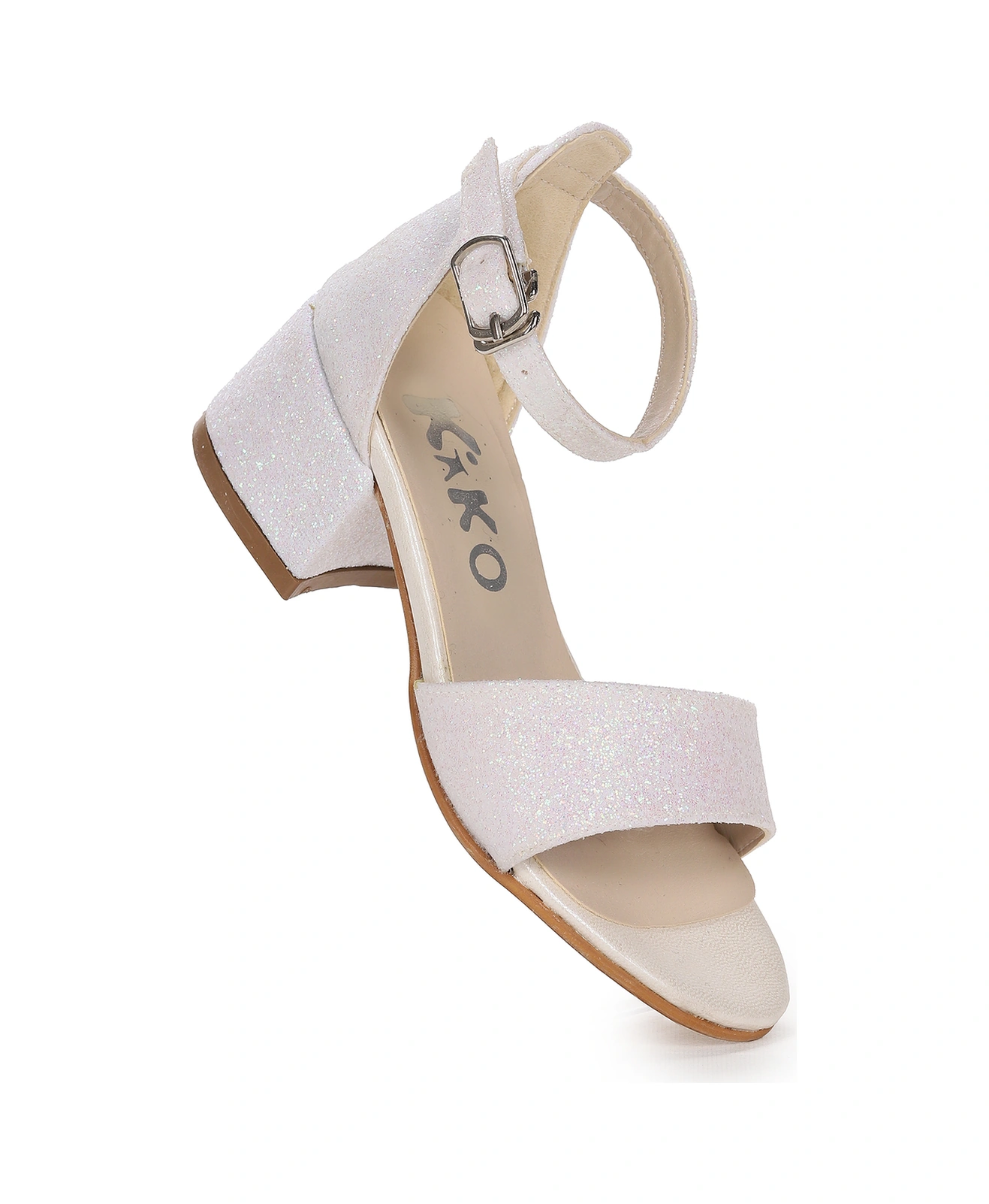 Kiko Kids Alexa Günlük Kız Çocuk 4 Cm Topuklu Sandalet Abiye Ayakkabı Sedef Sedef