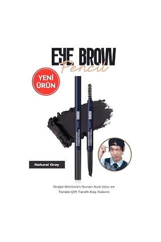 Dashu Mens Good Looks Eyebrow Gray Natural Gray