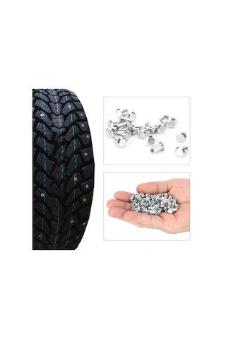 Moveevo Motosiklet, Atv/utv Ve Off-road Araçlar İçin Tungsten Çelik Kaymazsız Tırnak Vidalari - 8mm 10mm Standart Uçlu, 100 Adet Paket