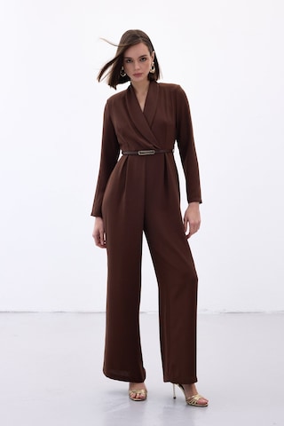 Sateen Kemerli Salaş Tulum - Kahve-136565 Kahve