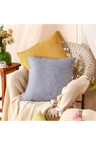 Evidea Soft Aldo Kırlent - Mavi - 50x50 Cm Mavi