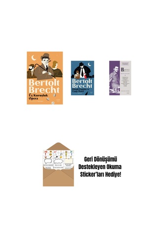 Üç Kuruşluk Opera + Efendi Puntila Ve Uşağı Matti + Bertolt Brecht - Bütün Oyunları 3 + Okuma Sticker'ları