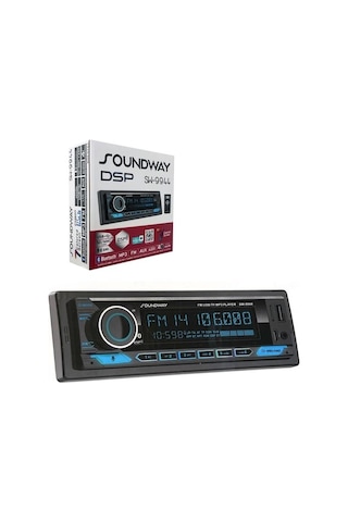 Soundway Sw-9944 Dsp Oto Teyp 4x60w Bluetooth Mobil Aplikasyon Usb Type-c Sd Fm Aux
