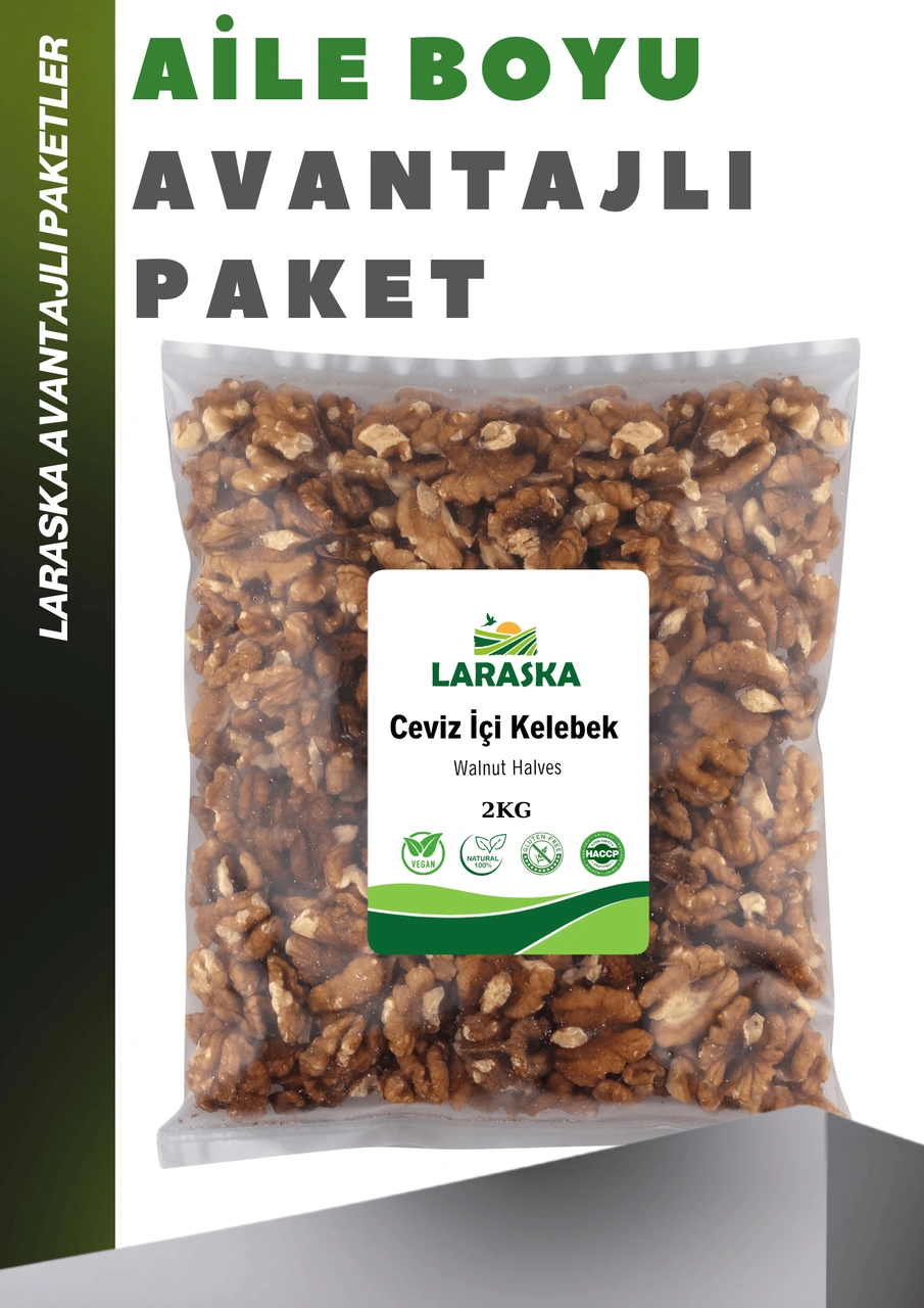 Ceviz İçi Yerli 2kg- Kelebek Walnut Halves 2 KG